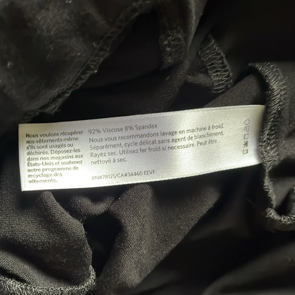 EILEEN FISHER Pants Black Soft Stretchy Knit Hand Pockets Essential Basic - Picture 7 of 10